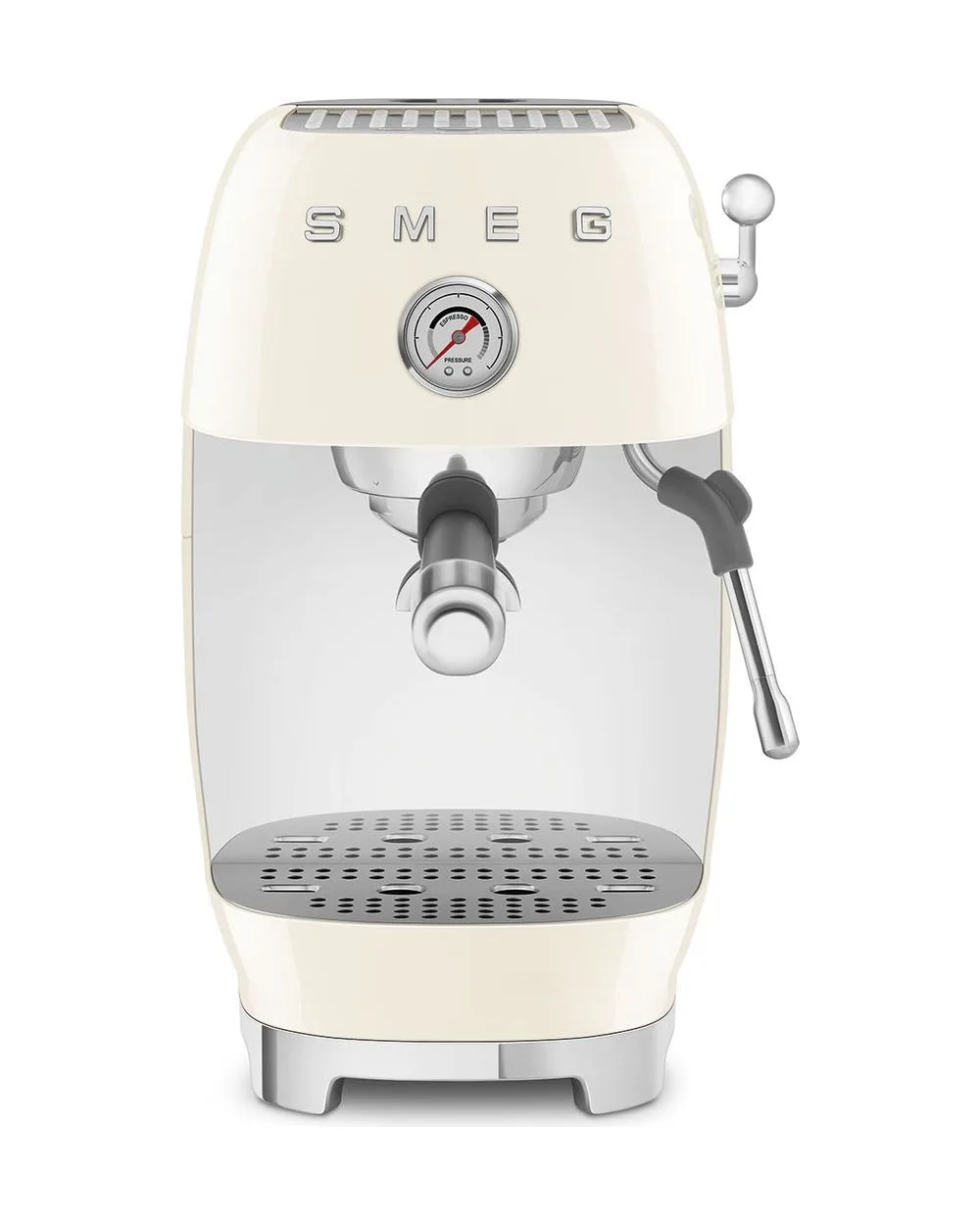 Рожковая кофеварка Smeg ECF03, кремовая